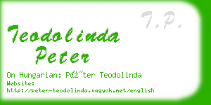 teodolinda peter business card